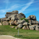 rochers en granit rose à Trébeurden